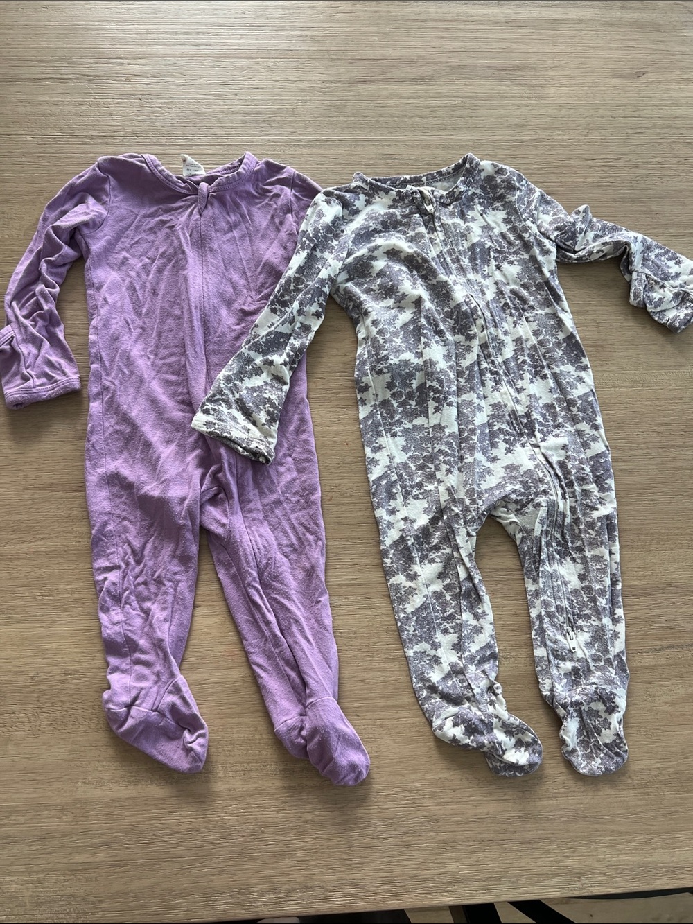 Kat Quinn Zippered bamboo footie pajamas 6-9m